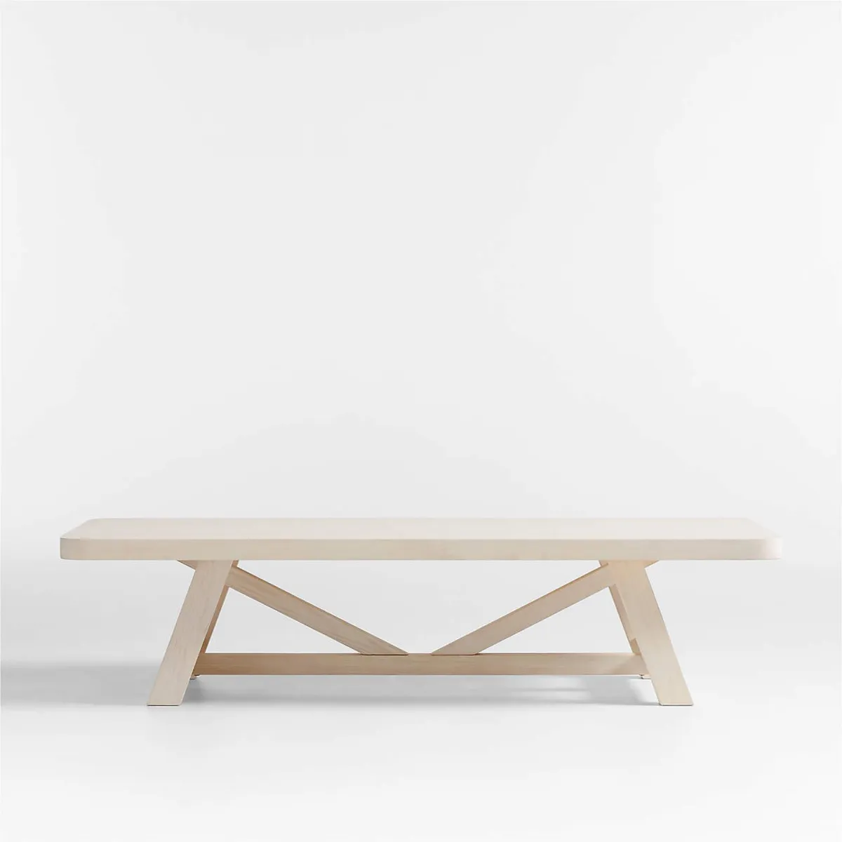 CRATE & BARREL - Mesa De Centro Rectangular Aya De Madera De Pino 173cm