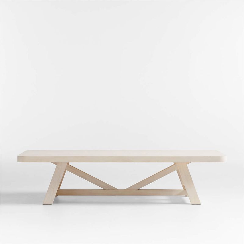 CRATE & BARREL - Mesa De Centro Rectangular Aya De Madera De Pino 173cm