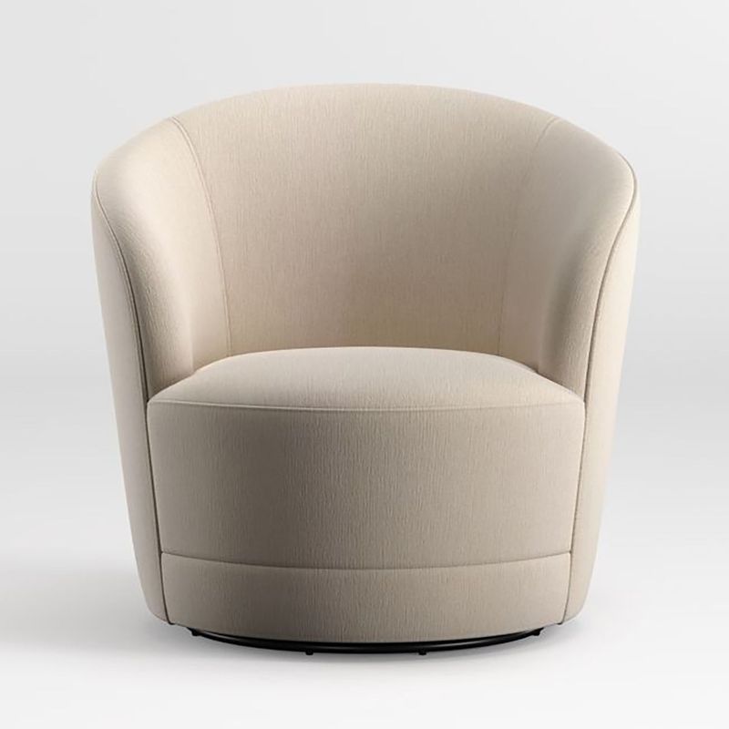 CRATE & BARREL - Butaca Oatmeal Giratoria Infiniti