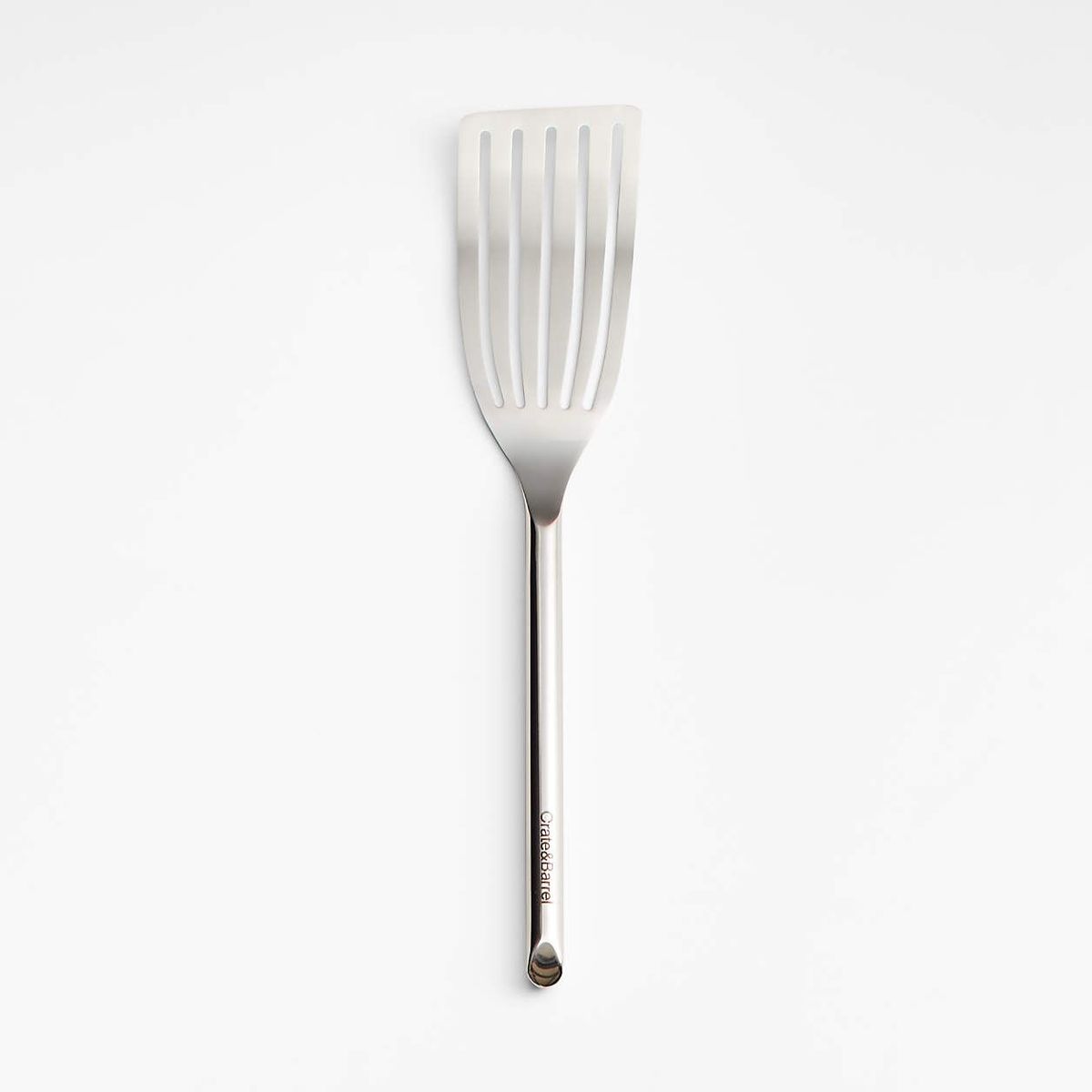 CRATE & BARREL - Espátula Ranurada de Acero Inoxidable