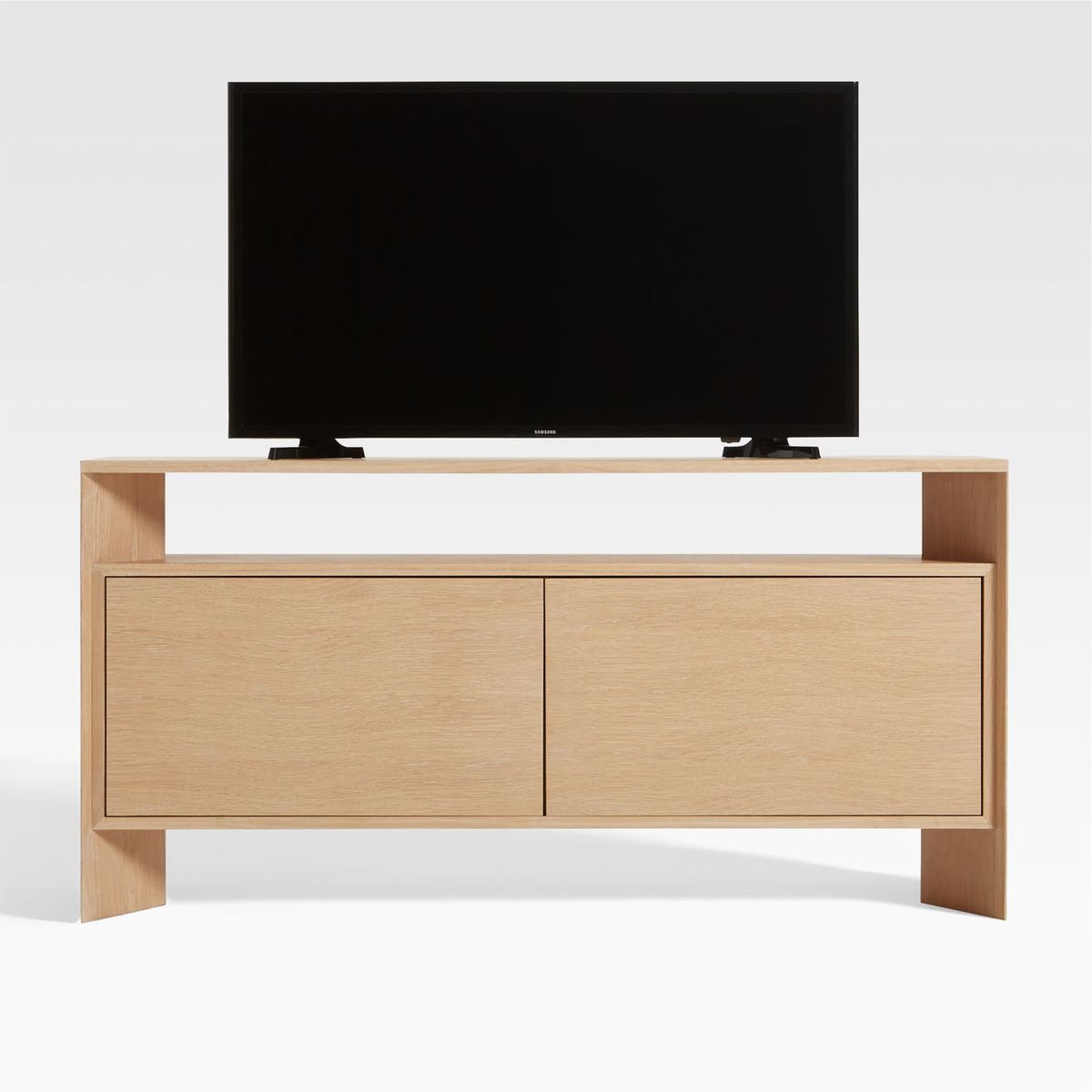 CRATE & BARREL - Consola Multimedia de Almacenamiento de 2 Puertas Terrazza 132cm