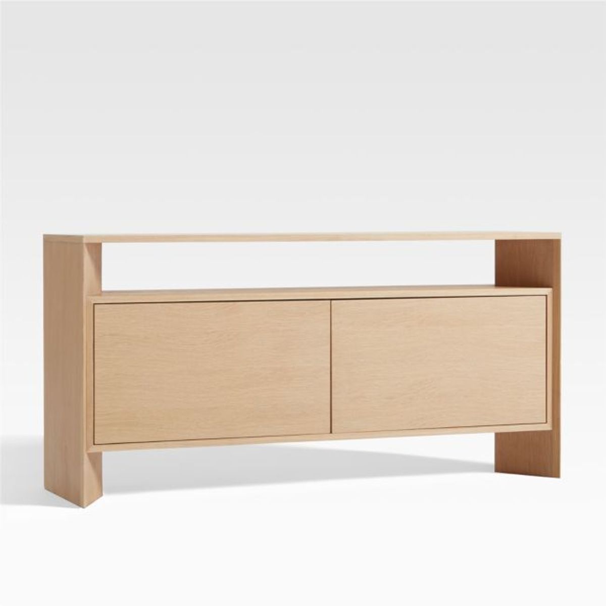 CRATE & BARREL - Consola Multimedia de Almacenamiento de 2 Puertas Terrazza 132cm