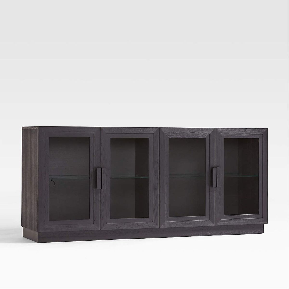 CRATE & BARREL - Consola Multimedia de Madera Calypso Charcoal
