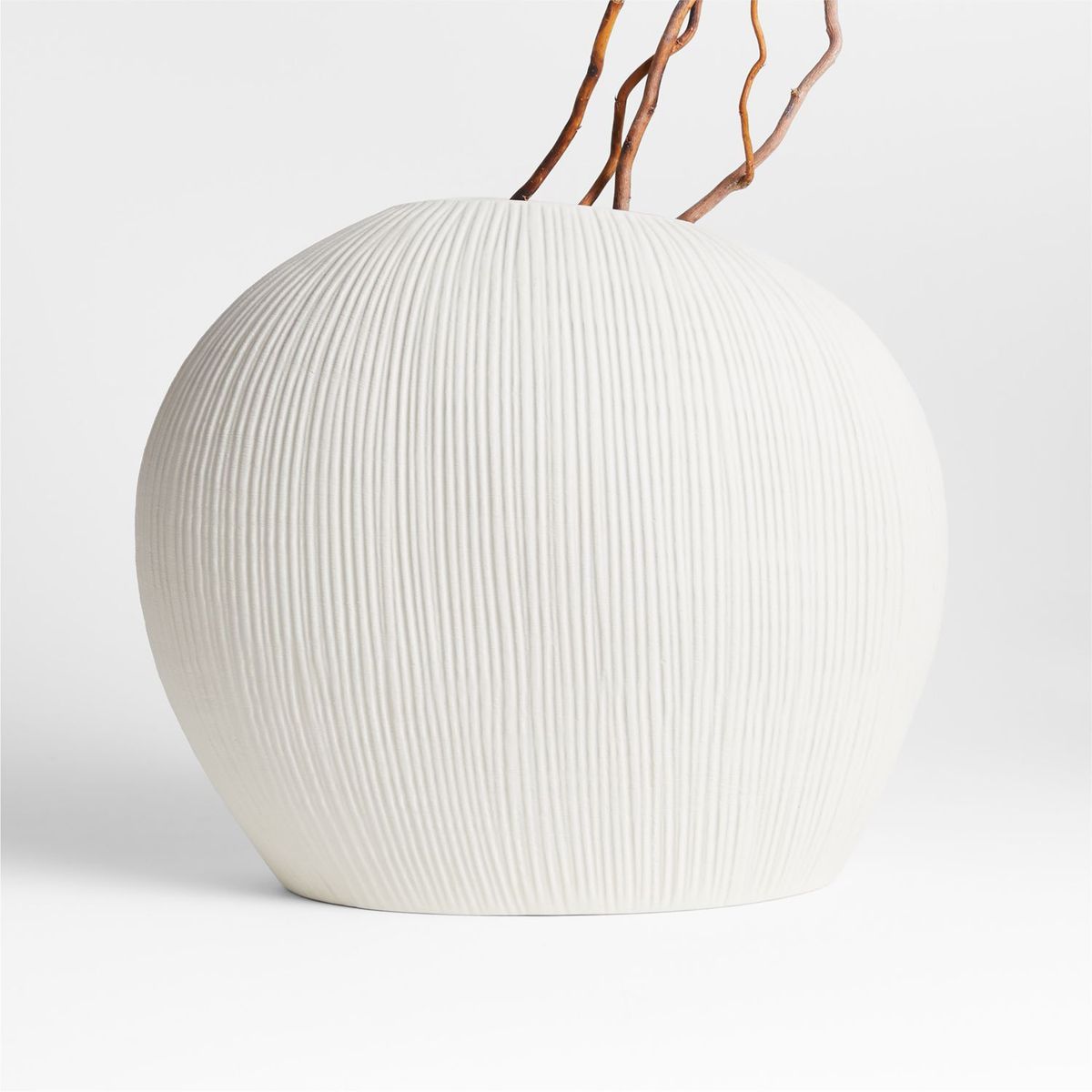 CRATE & BARREL - Florero Low-Wide Alura 32cm