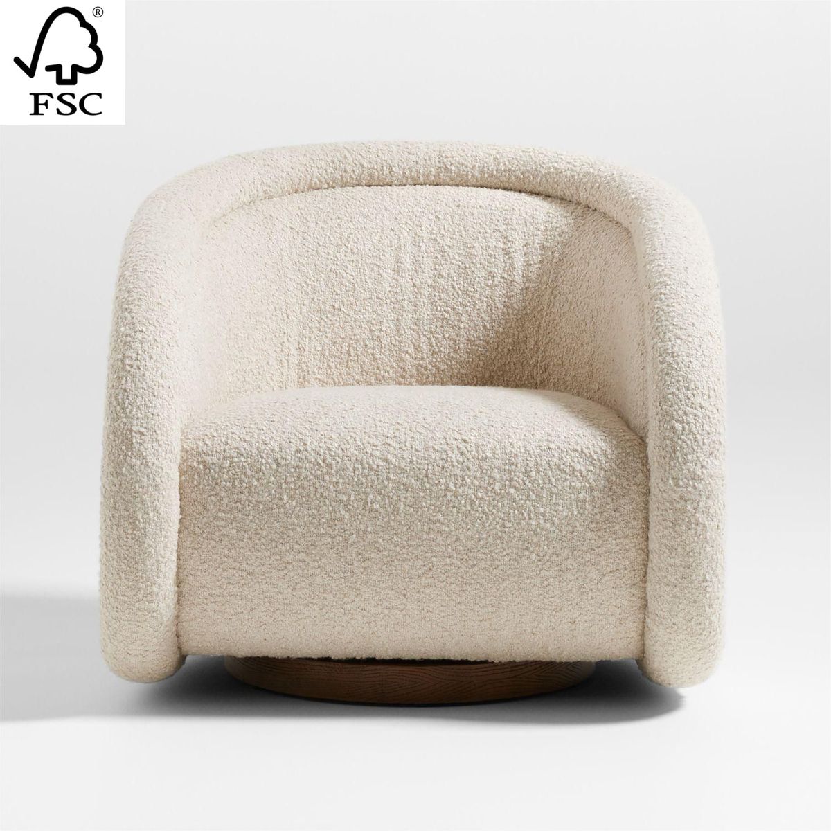 CRATE & BARREL - Butaca Medoc Giratorio 1 Cuerpo