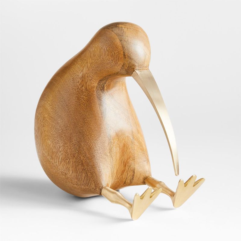 CRATE & BARREL - Kiwi Extra-grande De Madera Natural