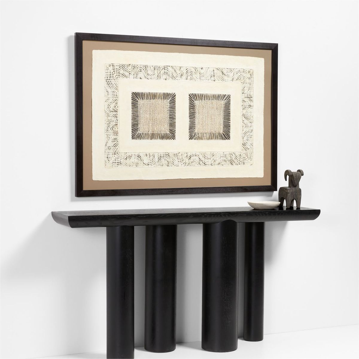 CRATE & BARREL - Arte de Pared Papel con Cuadrados