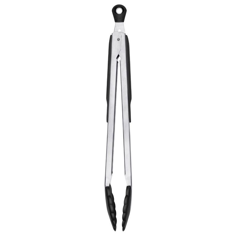 CRATE & BARREL - Pinzas de Acero Inoxidable Nylon Grandes OXO
