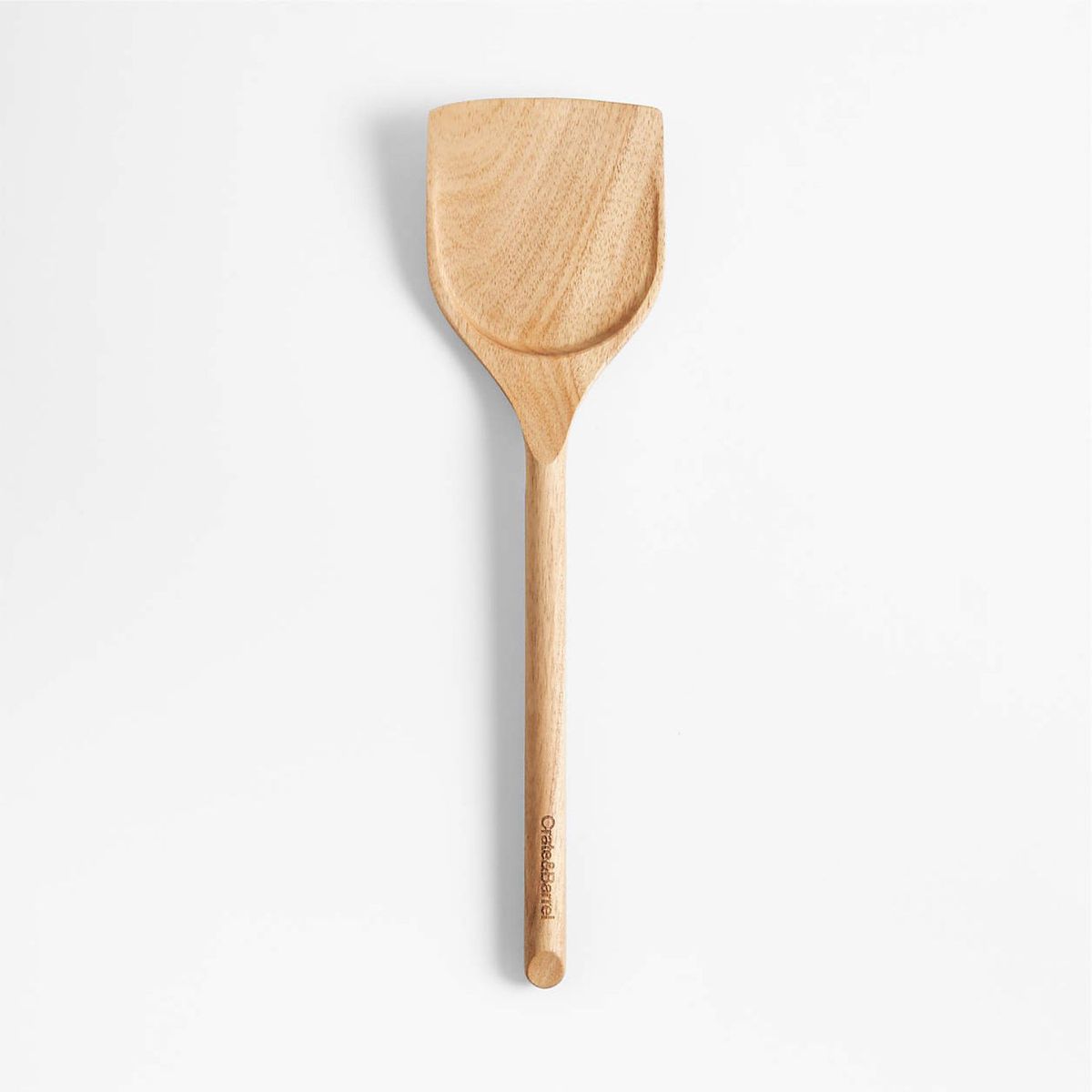 CRATE & BARREL - Espátula Ancha de Madera Acacia