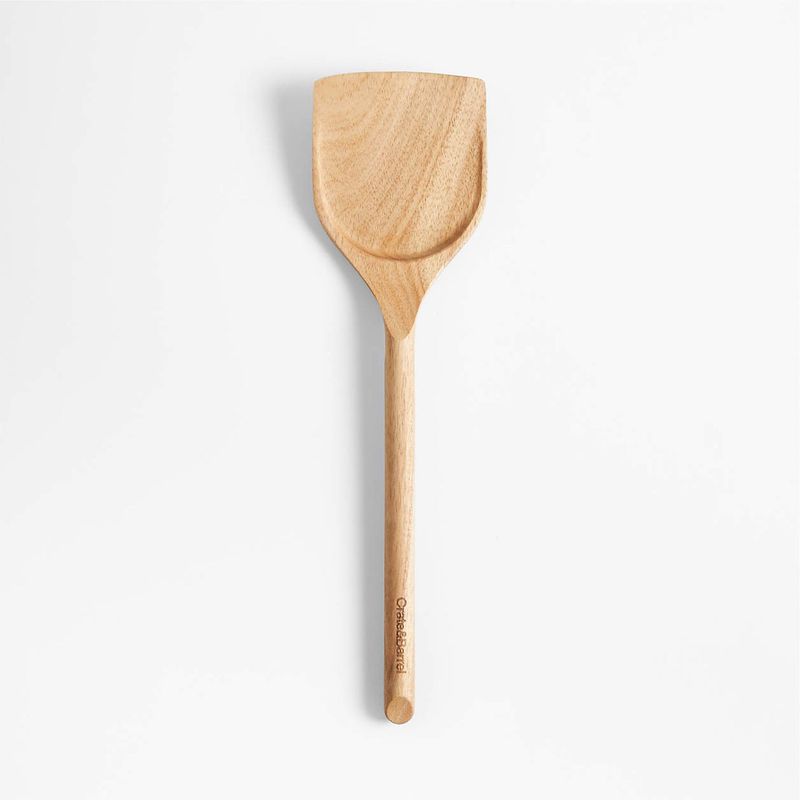CRATE & BARREL - Espátula Ancha de Madera Acacia