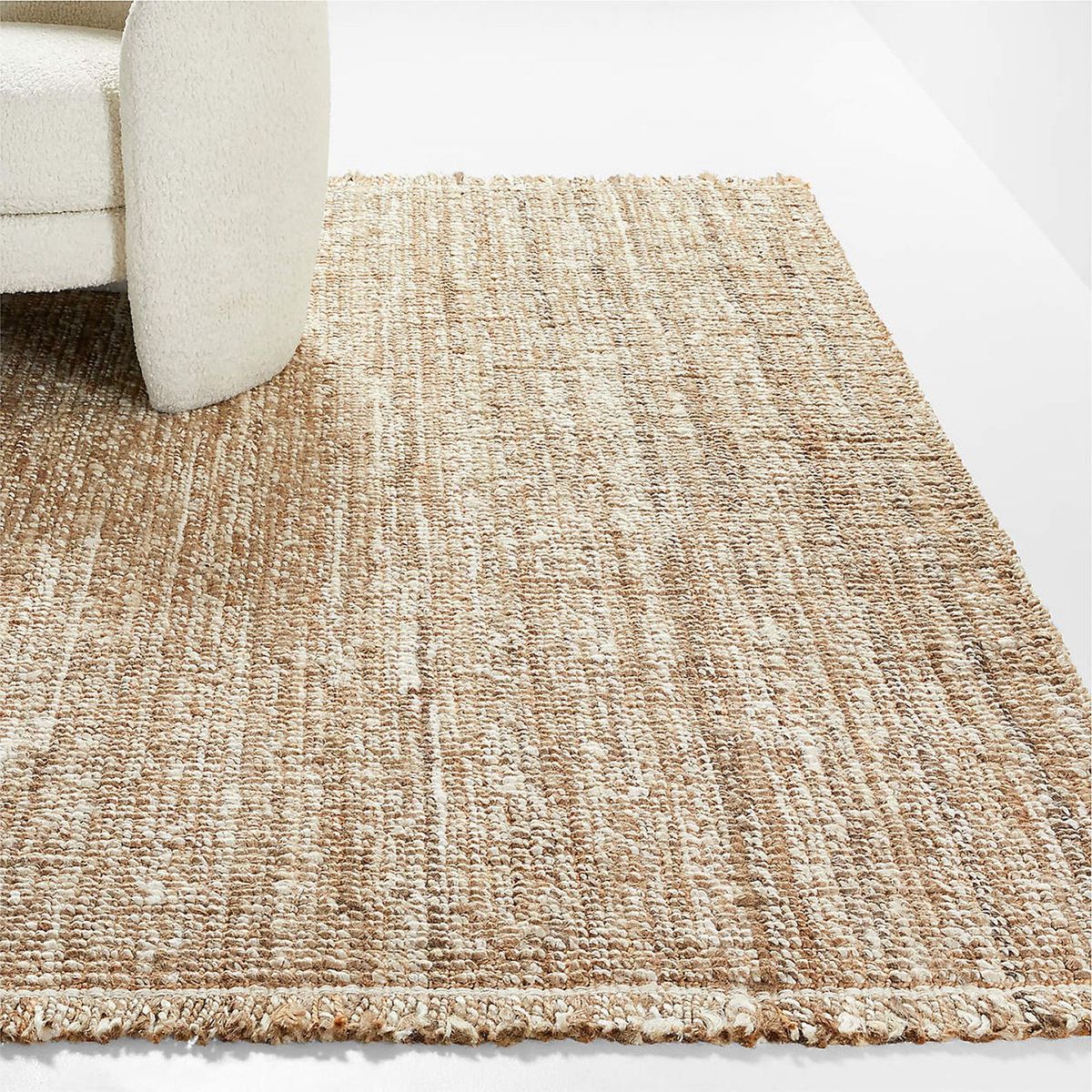 CRATE & BARREL - Alfombra De Yute Tejida A Mano Yamuna 244x305cm