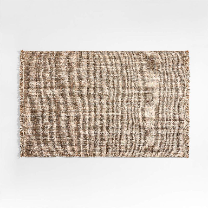CRATE & BARREL - Alfombra De Yute Tejida A Mano Yamuna 183x274cm