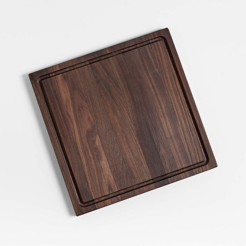 CRATE & BARREL - Tabla de Picar Reversible de Madera de Nogal