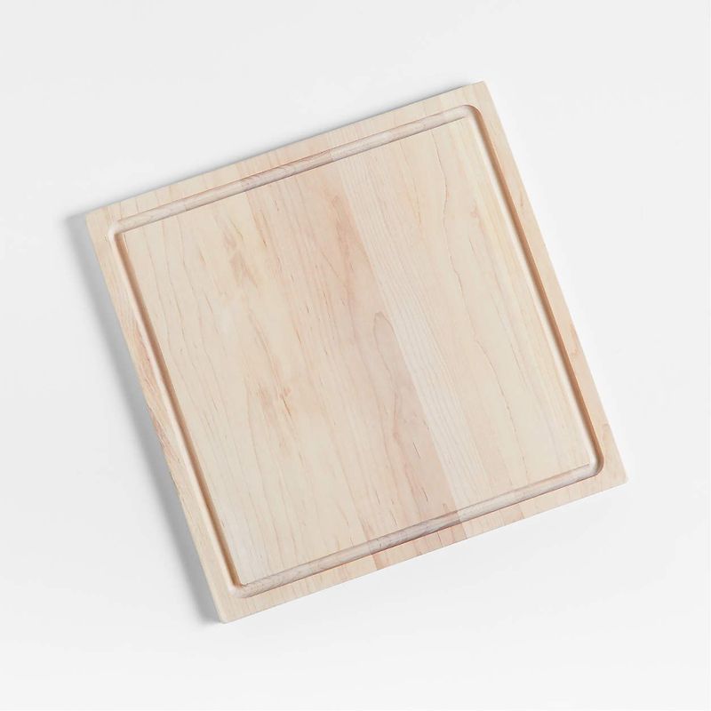 CRATE & BARREL - Tabla de Picar Reversible de Madera de Arce 
