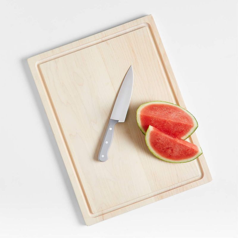 CRATE & BARREL - Tabla de Picar Reversible de Madera de Arce 