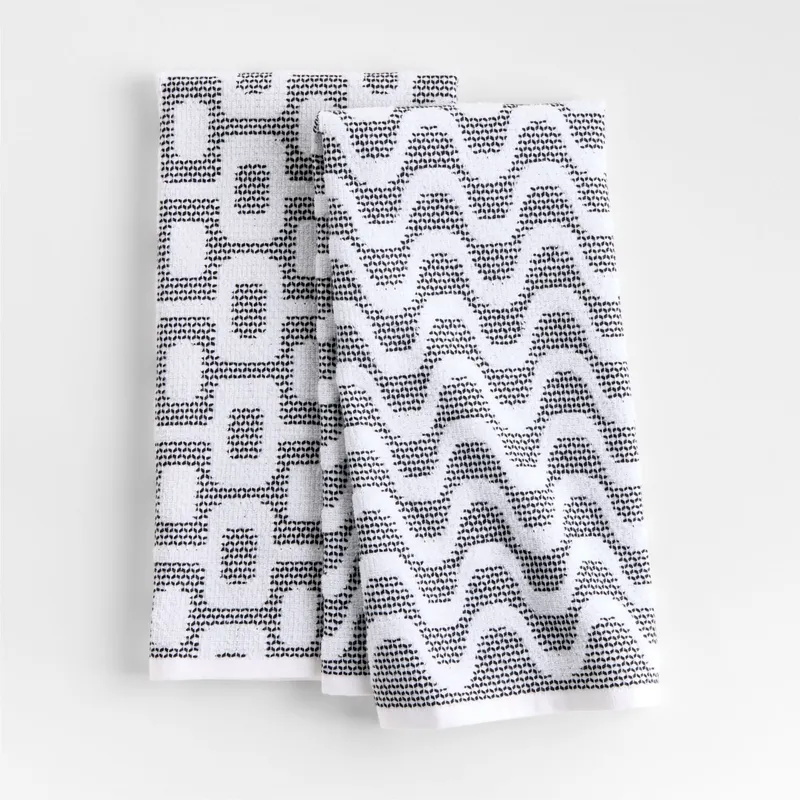 CRATE & BARREL - Set De 2 Paños De Cocina Texturizado