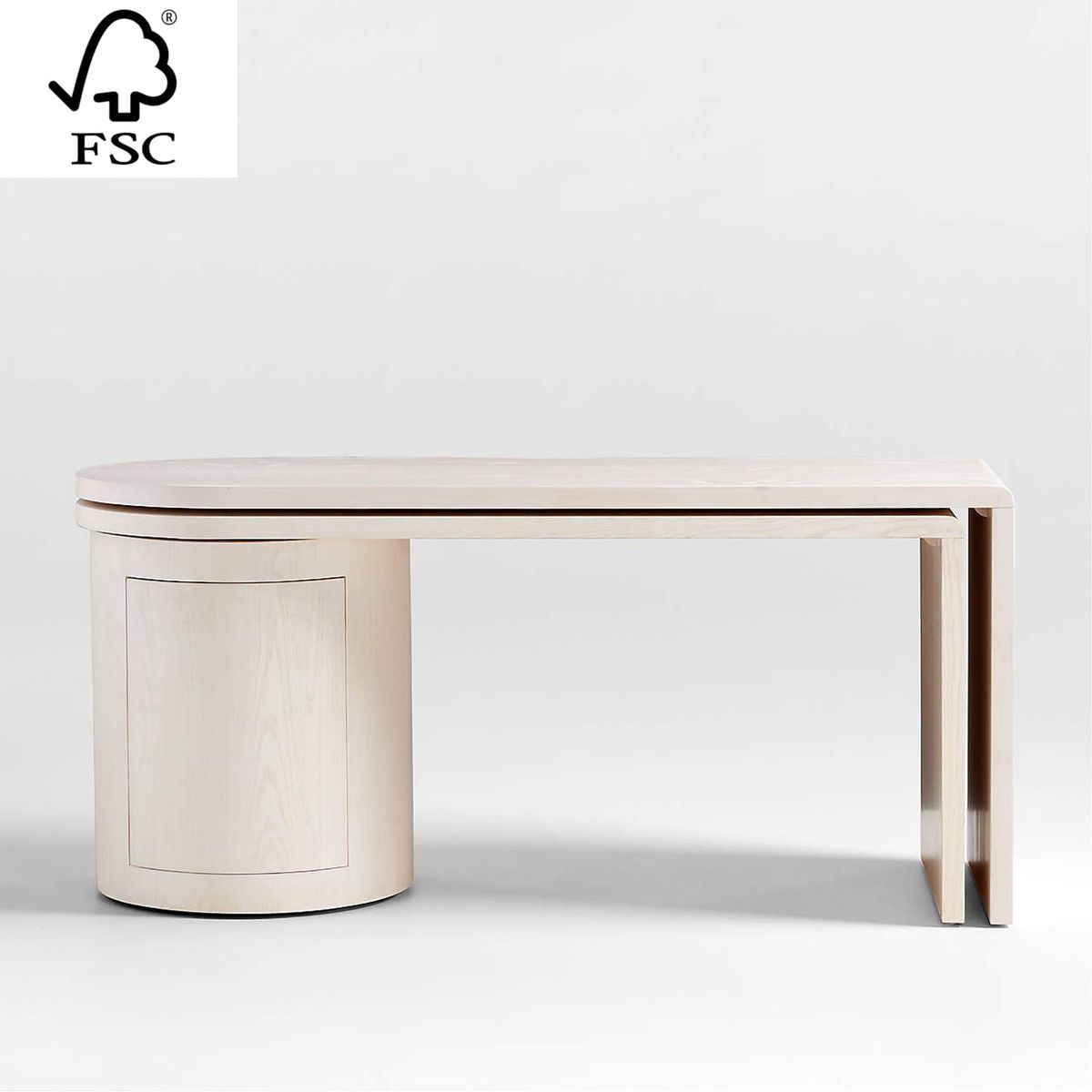 CRATE & BARREL - Escritorio Twist 1 Puerta