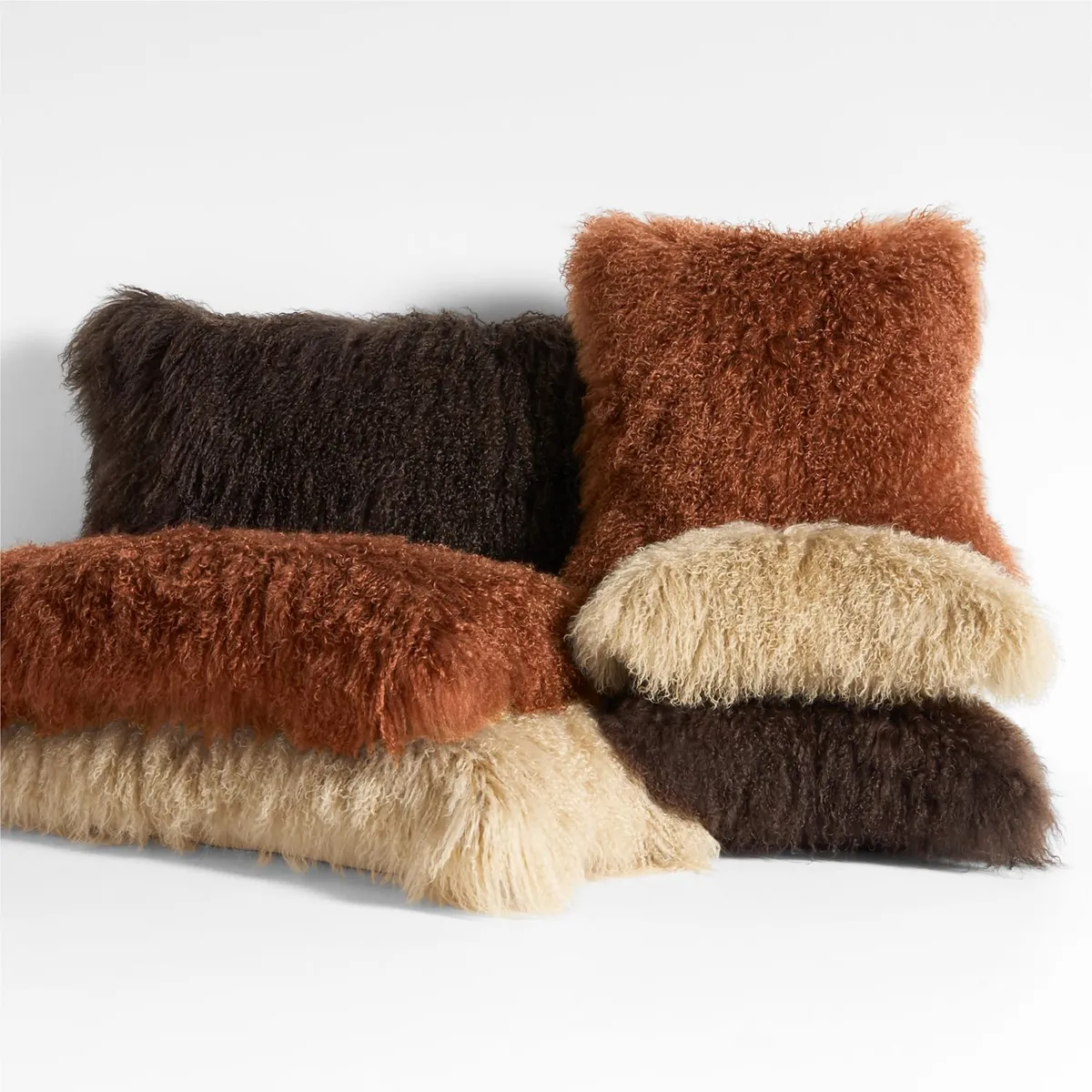 CRATE & BARREL - Funda de Cojín Mongolian 51x51cm