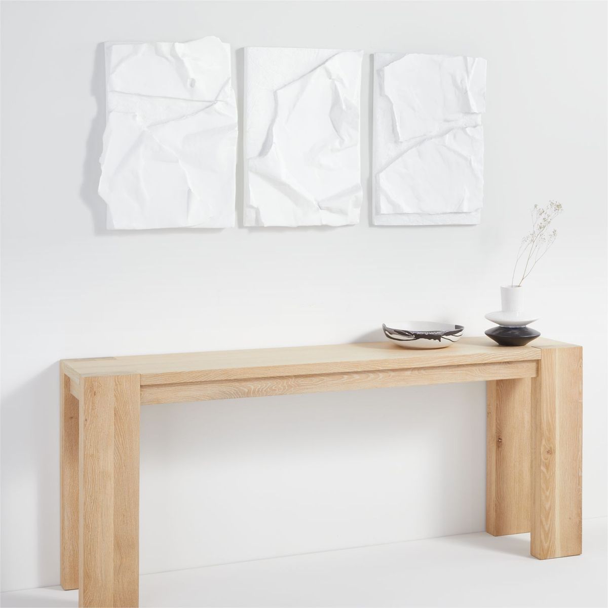 CRATE & BARREL - Arte de Pared Nereus en Set de 3
