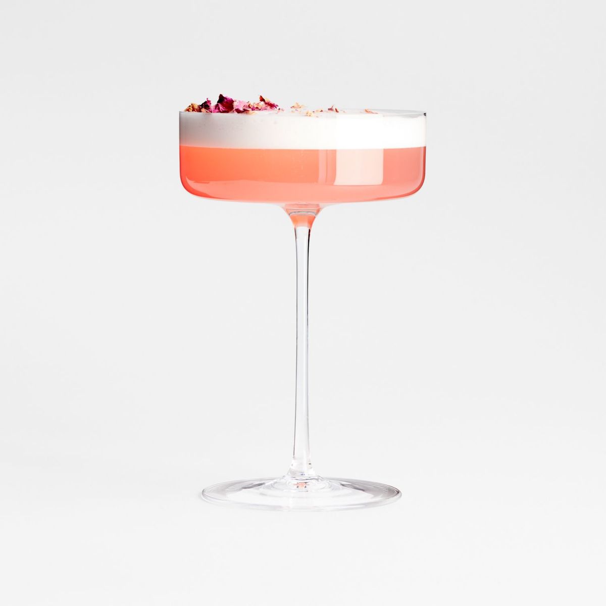 CRATE & BARREL - Copa Edge de Vidrio Cristalino