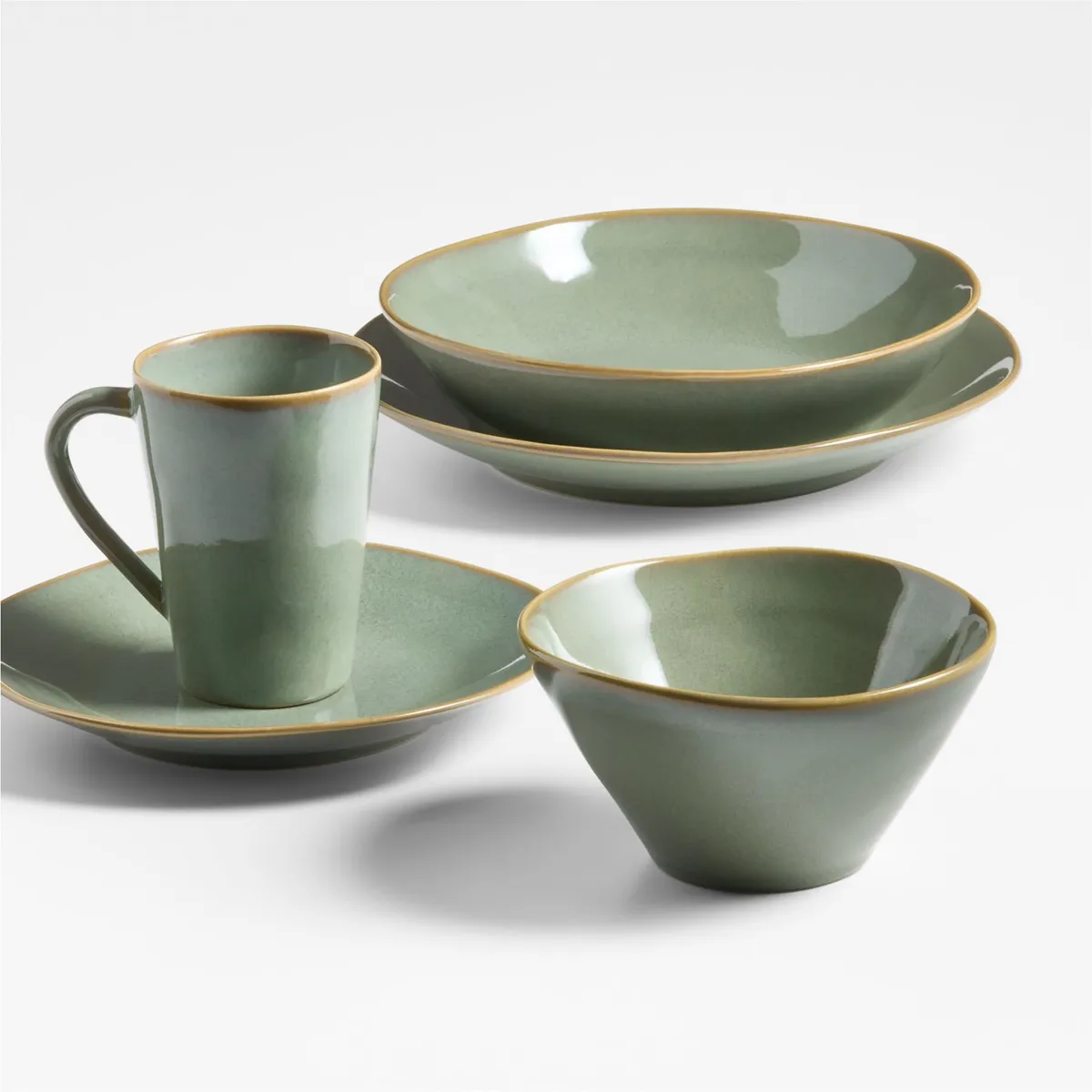 CRATE & BARREL - Taza Marin Verde