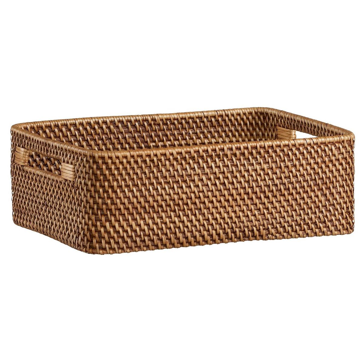 CRATE & BARREL - Caja Baja sin Tapa Sedona Miel