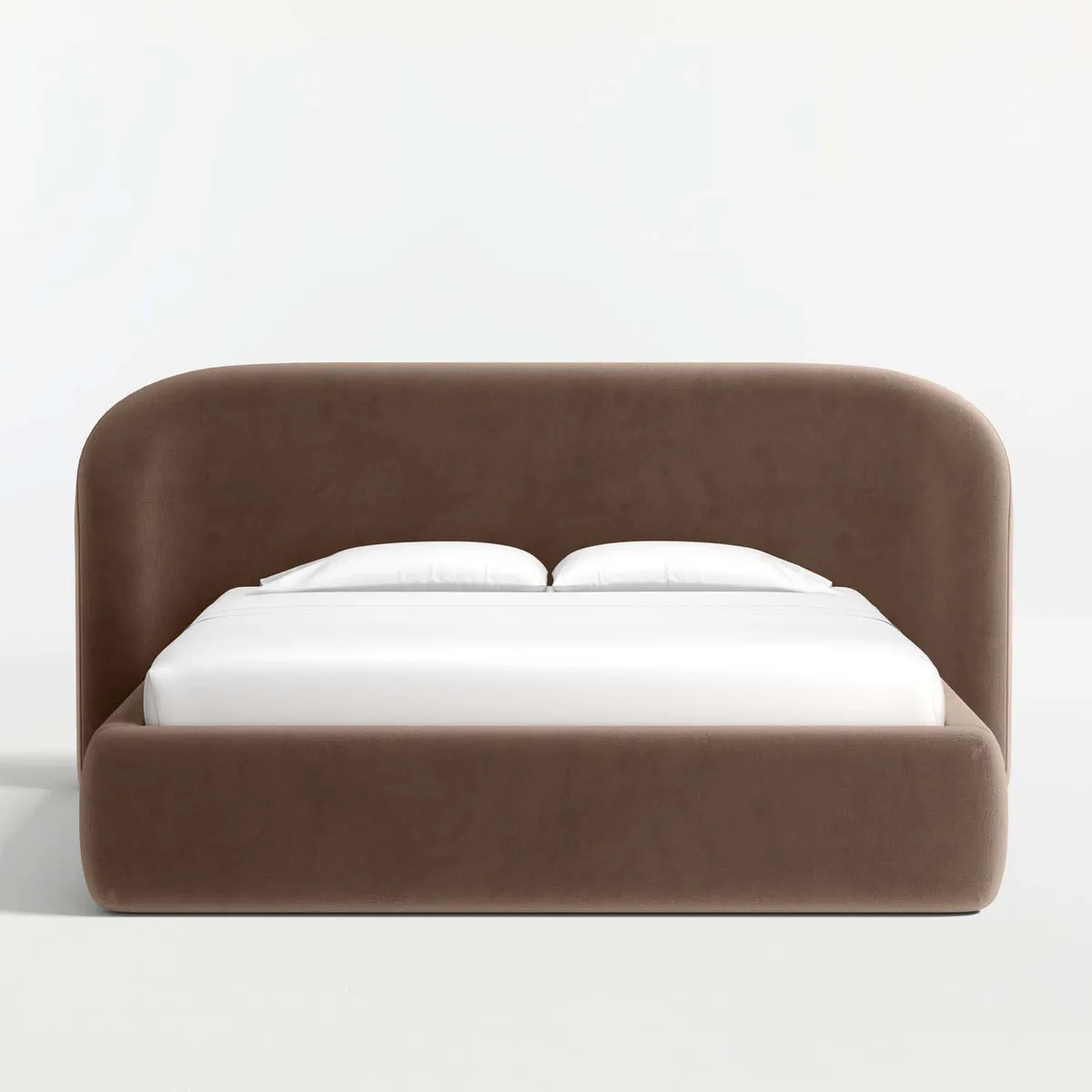 CRATE & BARREL - Cama Queen Adelaide Tapizada