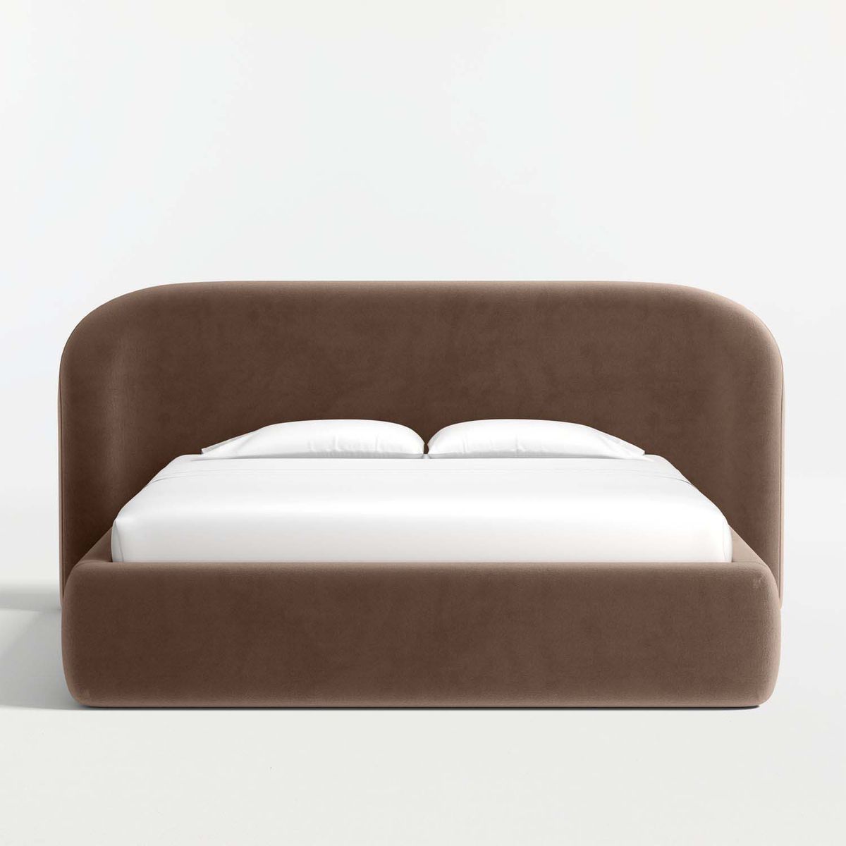 CRATE & BARREL - Cama King Adelaide Tapizada