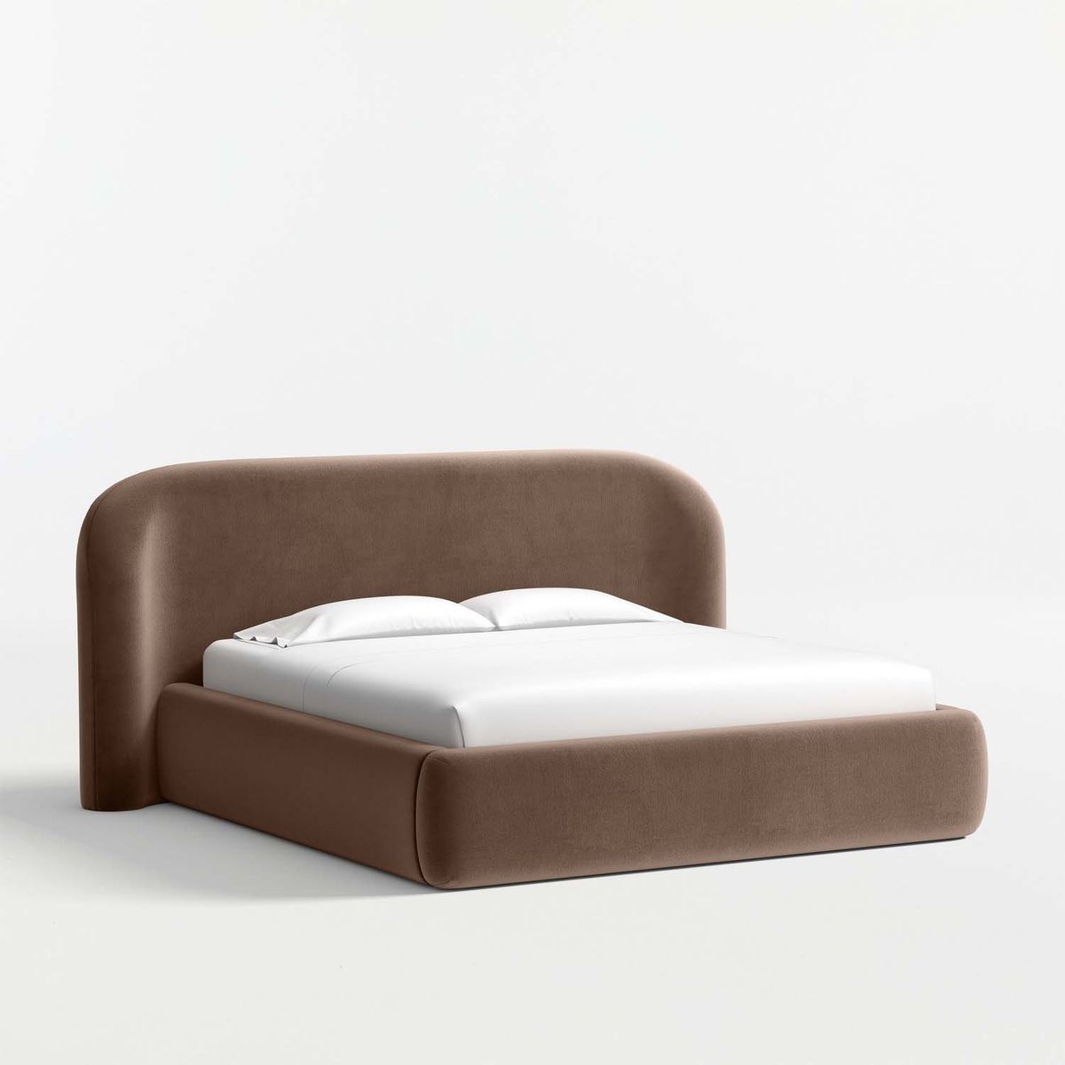 CRATE & BARREL - Cama King Adelaide Tapizada