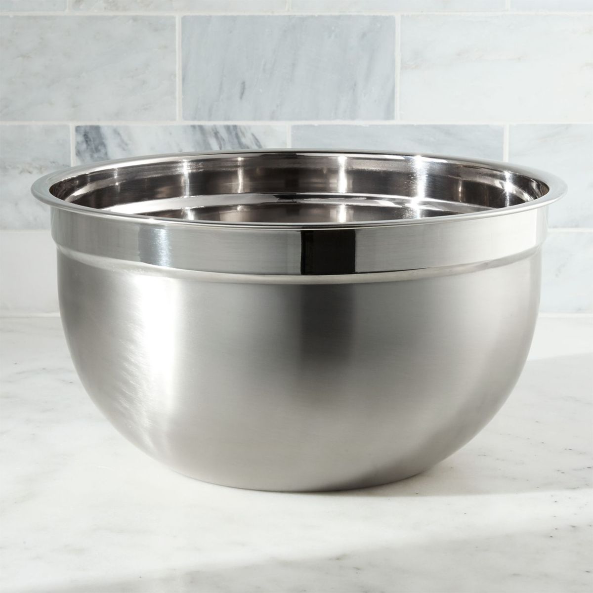 CRATE & BARREL - Bowl de Acero Inoxidable 7qt