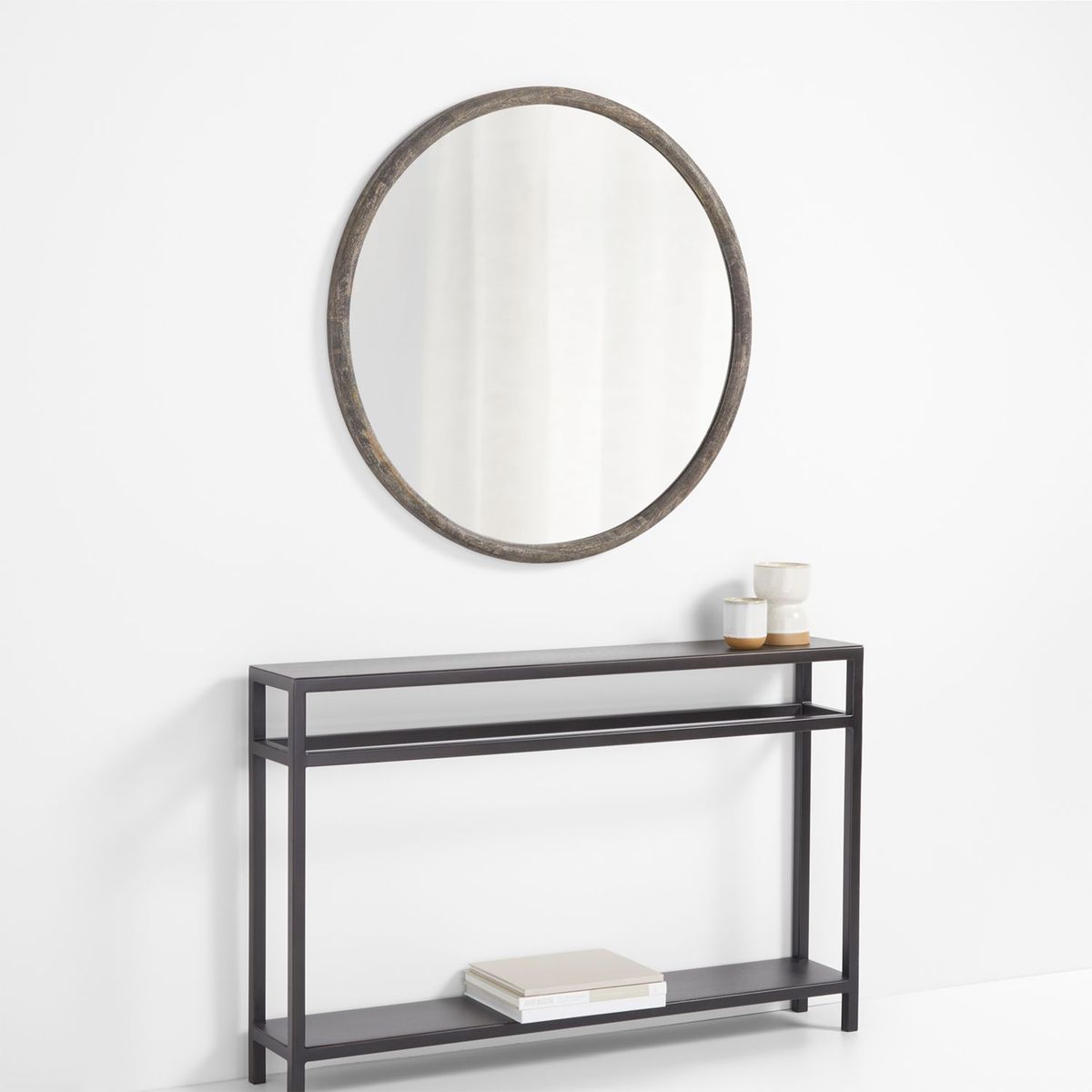 CRATE & BARREL - Espejo de Pared Natia 91cm