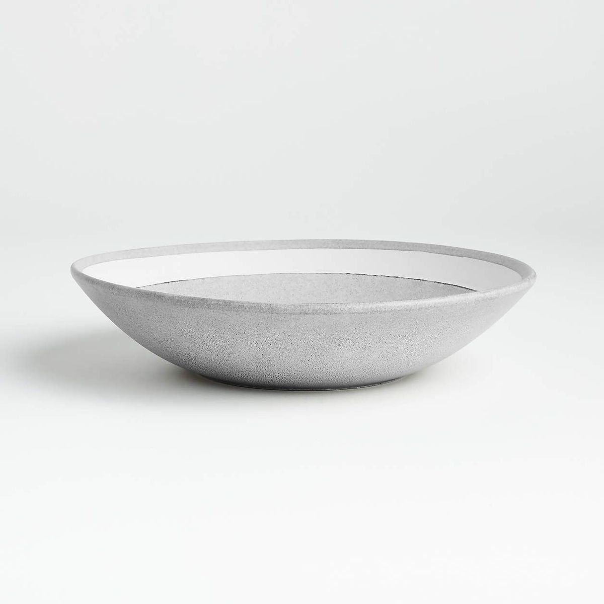 CRATE & BARREL - Bowl Bajo para Pasta Pedra Artisan
