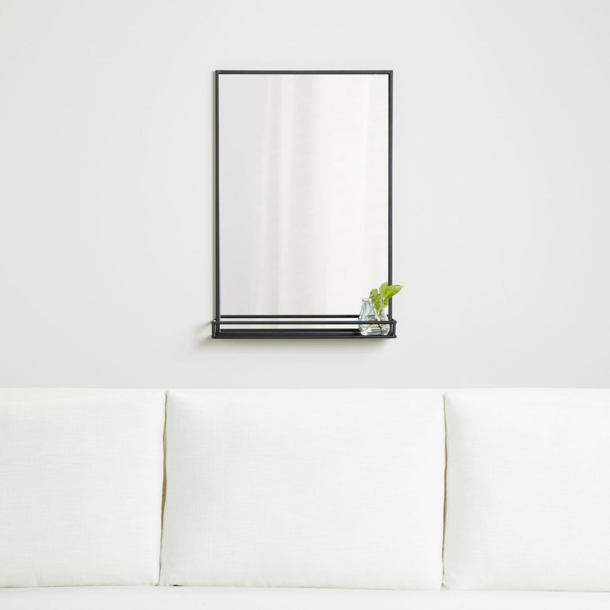 CRATE & BARREL - Espejo con Repisa Rectangular Weston