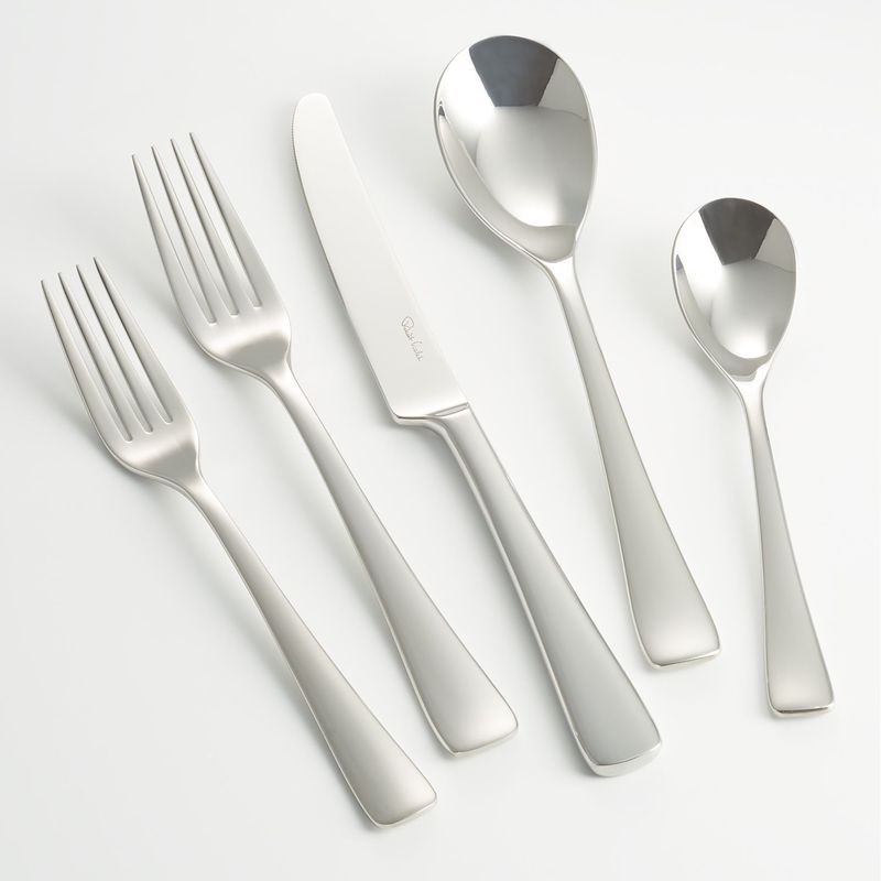 CRATE & BARREL - Juego de Cubiertos de 5pzs. Malvern Espejo