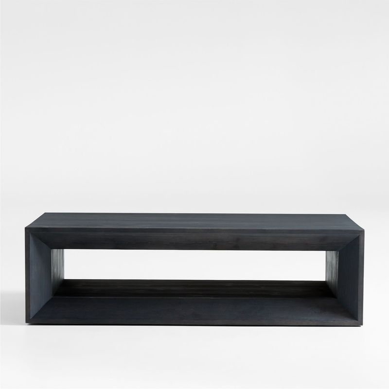 CRATE & BARREL - Mesa de Centro Vernon Gris 140 cm