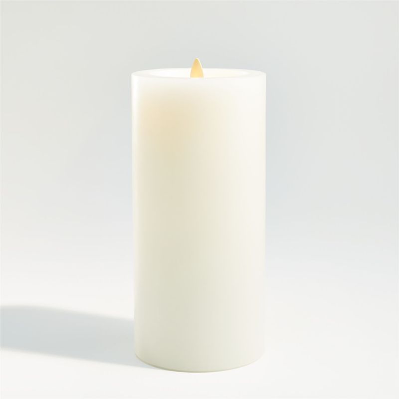 CRATE & BARREL - Vela de Cera sin Llama Parpadeante 10x20cm