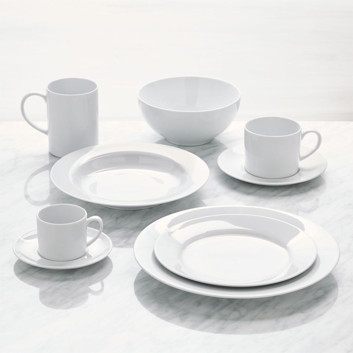 CRATE & BARREL - Taza para Espresso con Platillo Aspen