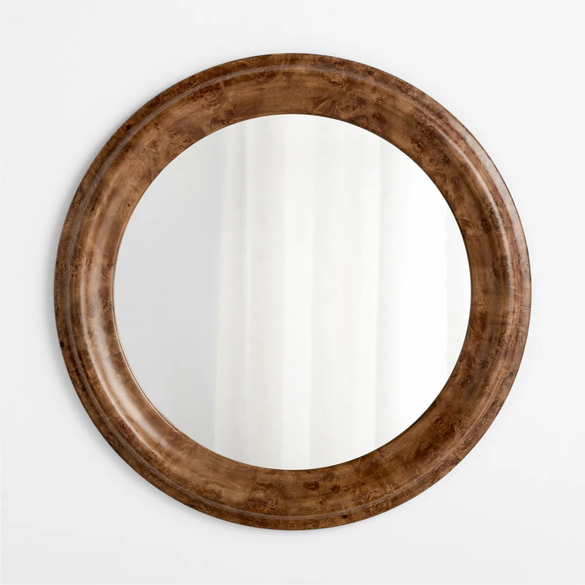 CRATE & BARREL - Espejo De Pared Redondo Mota 102cm