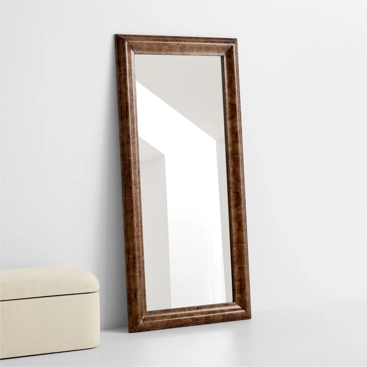 CRATE & BARREL - Espejo de Piso Mota Burl 91x191cm