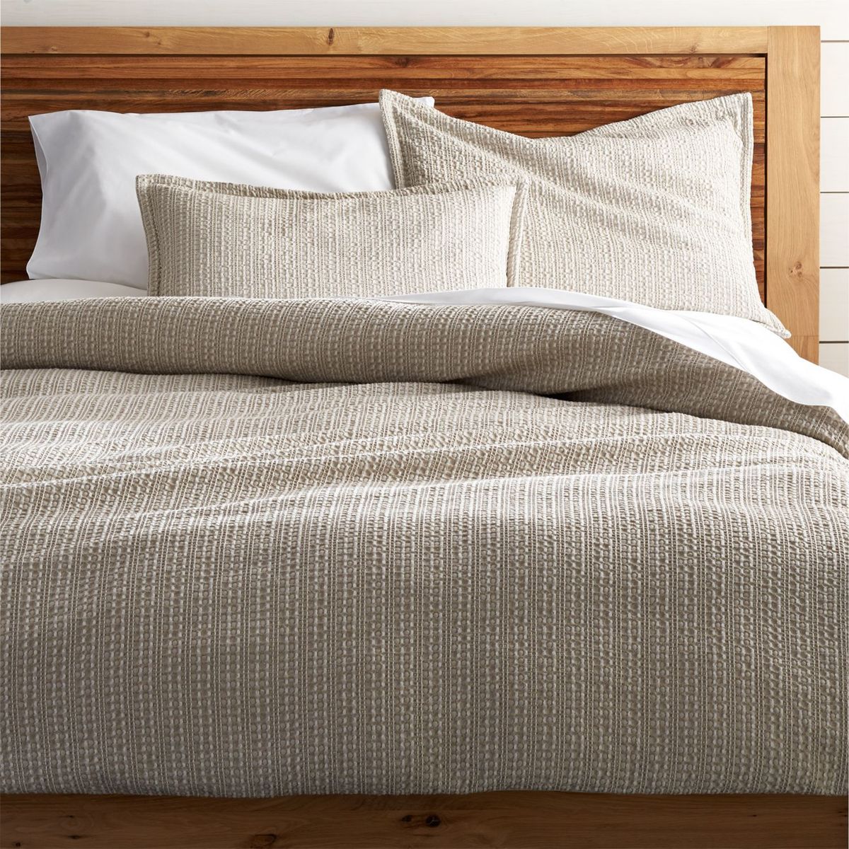 CRATE & BARREL - Funda Duvet Tessa de 2 Plazas/Queen