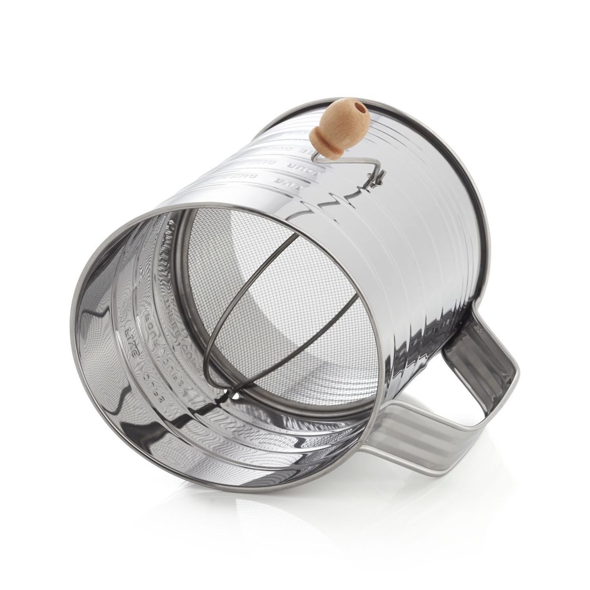 CRATE & BARREL - Tamizador de Harina de Acero Inoxidable