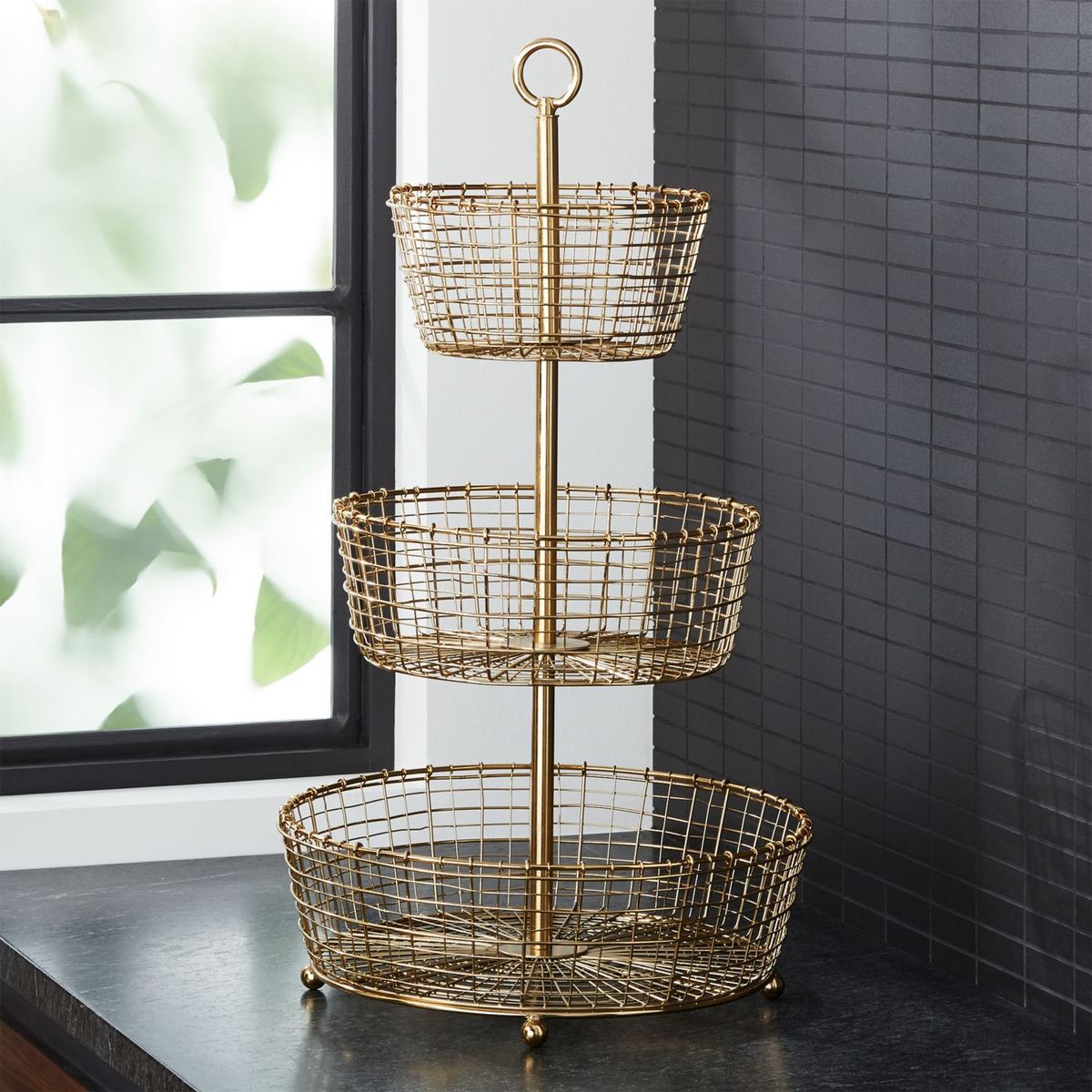 CRATE & BARREL - Frutero Bendt 3 Niveles