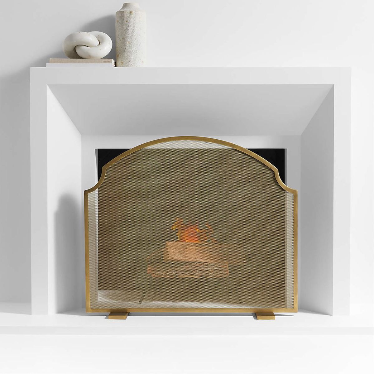 CRATE & BARREL - Pantalla para Chimenea Emmy