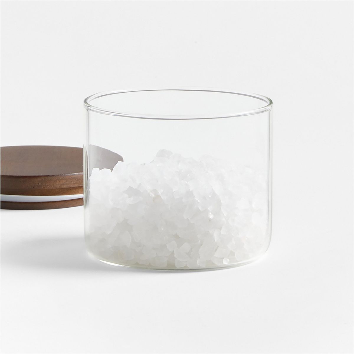 CRATE & BARREL - Canister con Tapa de Madera