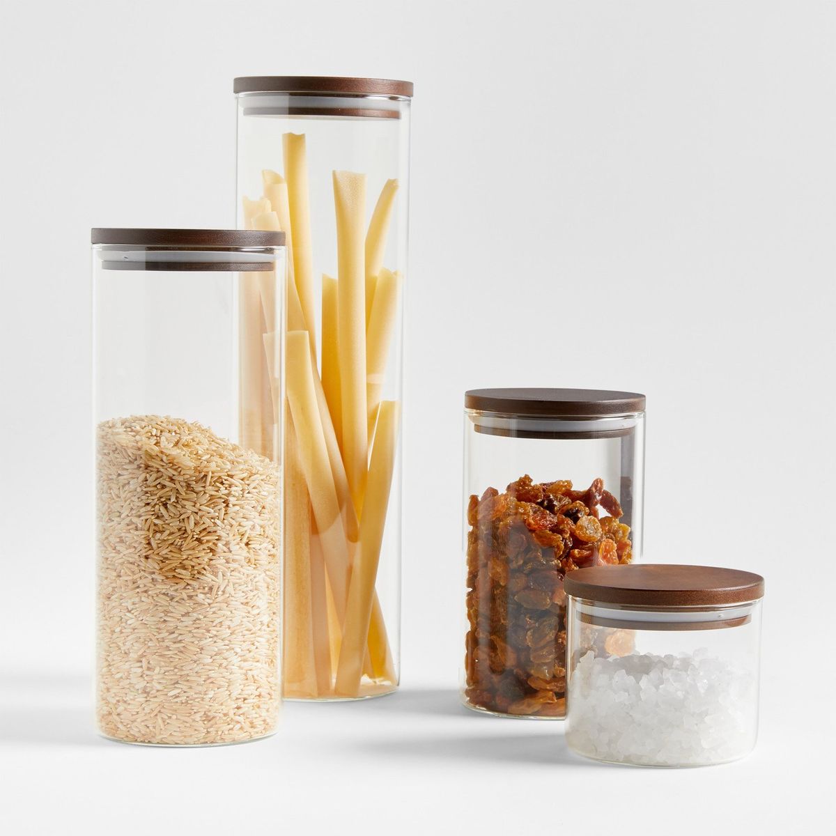 CRATE & BARREL - Canister con Tapa de Madera