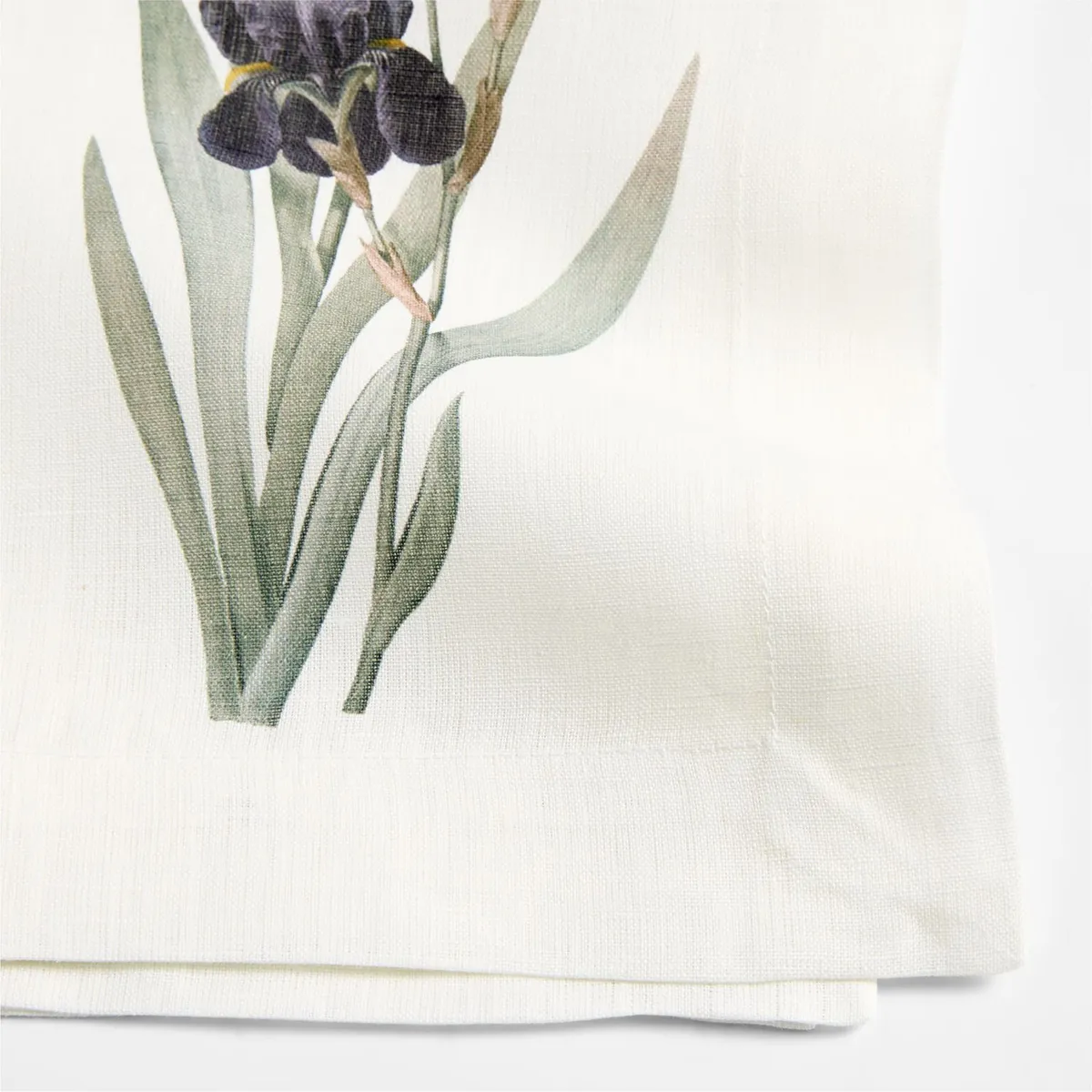 CRATE & BARREL - Set De 4 Servilletas Floral De Lino