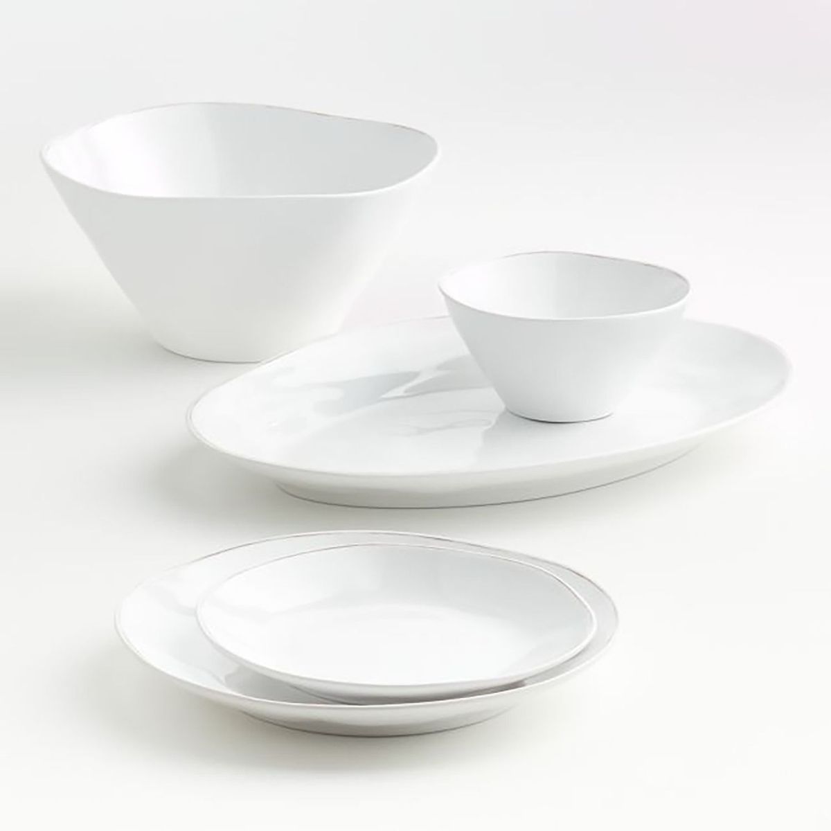CRATE & BARREL - Bowl para servir de melamine Marin Grande