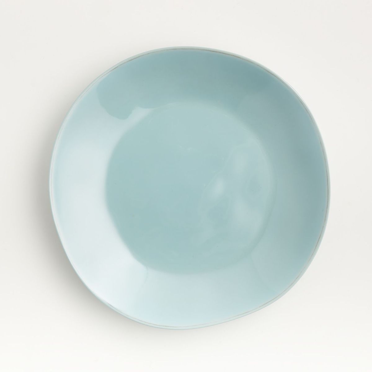 CRATE & BARREL - Plato de Fondo de Melamine Marin Azul
