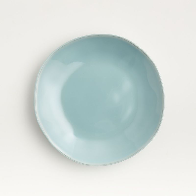 CRATE & BARREL - Plato para Ensalada de Melamine Marin Azul