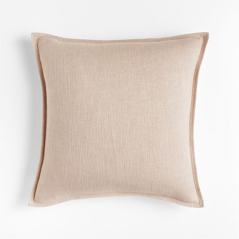 CRATE & BARREL - Funda de Cojín de Lino Orgánico 51x51cm